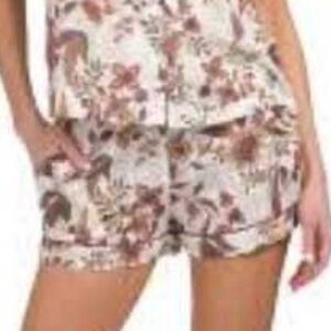 Rachel Zoe Organic Cotton Floral Pajama Shorts Sz XL